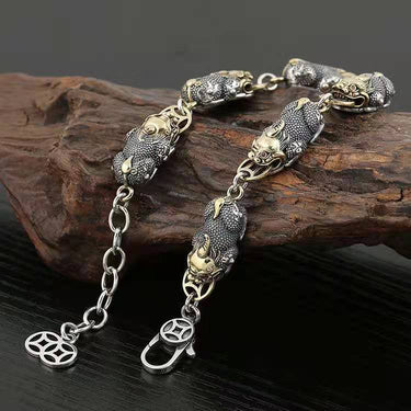Ethnic Retro Money Pixiu Bracelet
